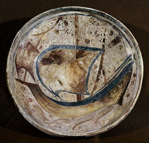 PLATO CERAMICA LOZA DORADA DECORADO BARCO-S XIV-AL-ANDALUS
MALAGA, ALCAZABA
MALAGA