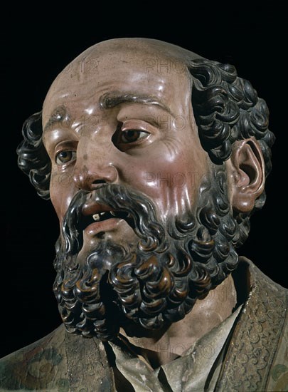 FERNANDEZ GREGORIO 1576/1636
CABEZA DE S PABLO- S XVII- ESCULTURA BARROCA- MADERA POLICROMADA
VALLADOLID, MUSEO NACIONAL DE ESCULTURA-INTERIOR
VALLADOLID
