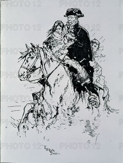 VIERGE
DIBUJO-GUARDIA CIVIL CON NINOS A CABALLO
MURCIA, ARCHIVO MUNICIPAL
MURCIA