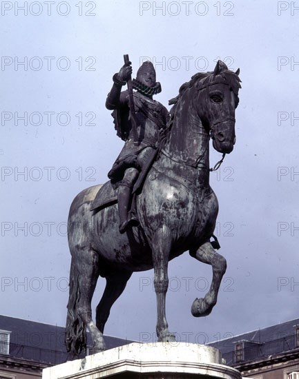 TACCA PIETRO 1577/1640
ESTATUA ECUESTRE DE FELIPE III EN LA PLAZA MAYOR
MADRID, PLAZA MAYOR
MADRID