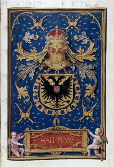 MANUSCRITO-EMBLEMA DE MAXIMILIANO I
MADRID, INSTITUTO VALENCIA DE DON JUAN
MADRID
This image is not downloadable. Contact us for the high res.