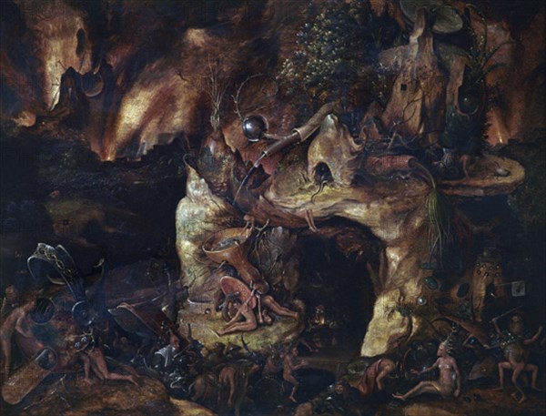 Bosch's imitation, Infernal landscape