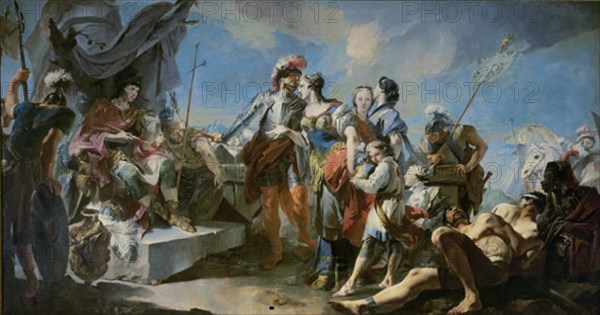 Tiepolo, Queen Zenobia before emperor Aurelian