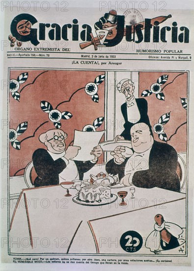 AREUGER
GRACIA Y JUSTICIA 1933-CARICATURAS DE LA II REPUBLICA
MADRID, HEMEROTECA MUNICIPAL
MADRID