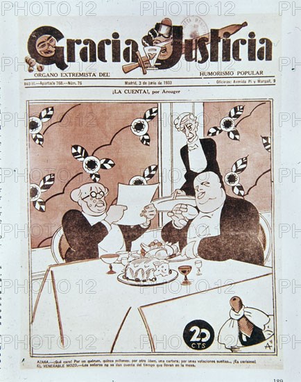 AREUGER
GRACIA Y JUSTICIA 1933-CARICATURAS DE LA II REPUBLICA
MADRID, HEMEROTECA MUNICIPAL
MADRID