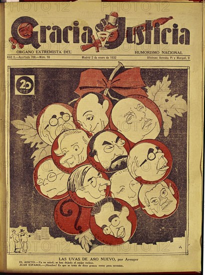 AREUGER
GRACIA Y JUSTICIA 1932-CARICATURAS DE LA II REPUBLICA
MADRID, HEMEROTECA MUNICIPAL
MADRID