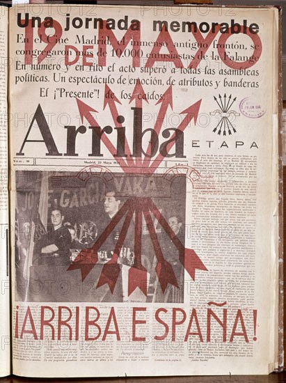 PERIODICO ARRIBA DE FALANGE 1935
MADRID, HEMEROTECA MUNICIPAL
MADRID