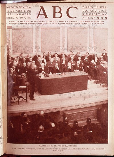 DUQUE
PERIODICO ABC-MITIN ELECTORAL MONARQUICO.TEATRO DE LA COMEDIA-MADRID.10/4/1931DISCURSO MAURISTAS
MADRID, HEMEROTECA MUNICIPAL
MADRID