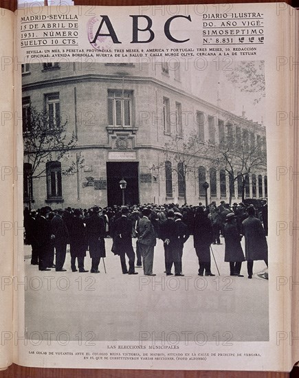 ALFONSO
PERIODICO ABC SEVILLA-ELECCION DE CONCEJALES 1931-TRIUNFO REPUBLICANO EN MADRID-II REP
MADRID, HEMEROTECA MUNICIPAL
MADRID