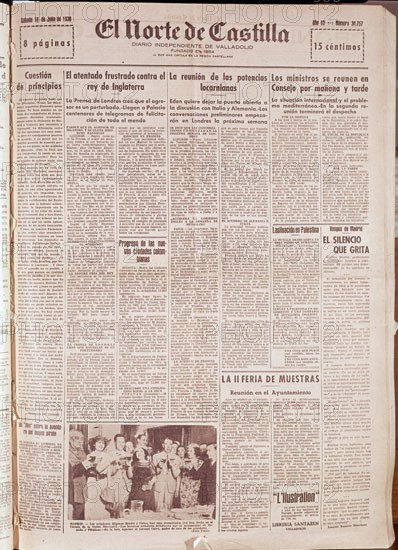 PERIODICO NORTE DE CASTILLA 1936
MADRID, HEMEROTECA MUNICIPAL
MADRID