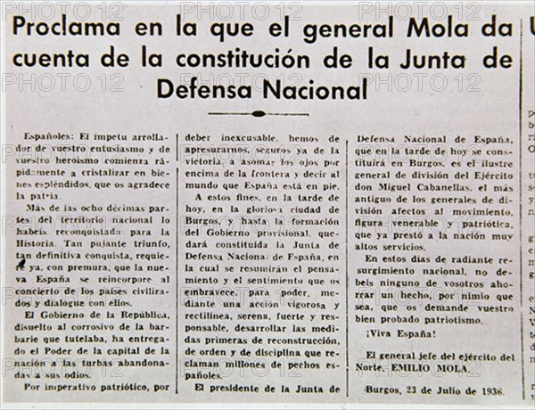 PERIODICO EL NORTE DE CASTILLA 1936
MADRID, HEMEROTECA MUNICIPAL
MADRID