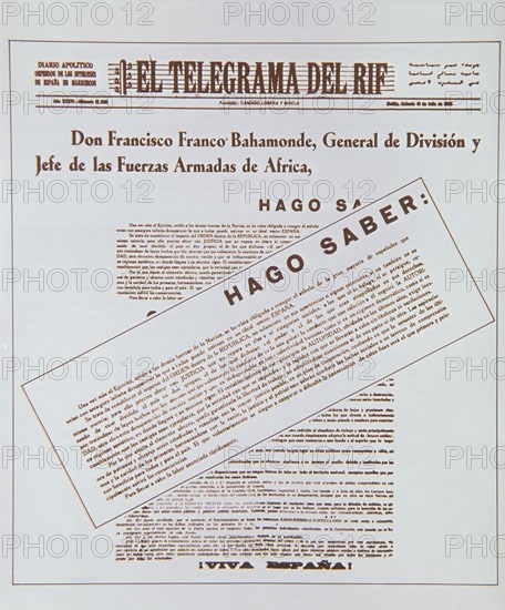 Franco's Manifesto to the Spanish People