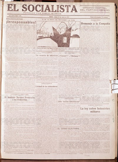 PERIODICO EL SOCIALISTA 30 DE ENERO DE 1932
MADRID, HEMEROTECA MUNICIPAL
MADRID