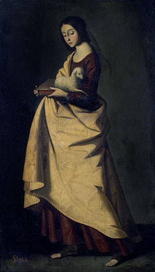 Zurbaran, Saint Agnes