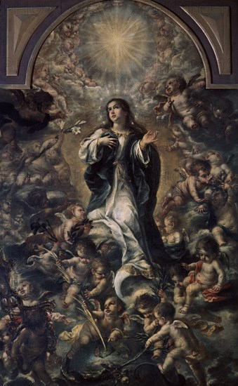 VALDES LEAL JUAN 1622/1690
LA CONCEPCION-1670/72
SEVILLA, MUSEO BELLAS ARTES - CONVENTO MERCEDARIAS CALZADAD
SEVILLA