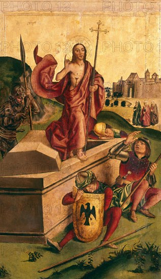 BERRUGUETE PEDRO 1450/1504
RESURRECCION
SEVILLA, MUSEO BELLAS ARTES - CONVENTO MERCEDARIAS CALZADAD
SEVILLA