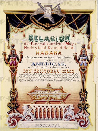 FUNERALES POR COLON EN CUBA EN 1796
MADRID, MUSEO DE AMERICA
MADRID