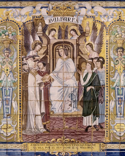 REPRESENTACION DE BALEARES EN MOSAICO
SEVILLA, PLAZA DE ESPAÑA
SEVILLA