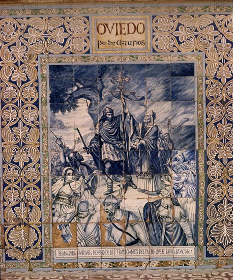 REPRESENTACION DE OVIEDO EN MOSAICO
SEVILLA, PLAZA DE ESPAÑA
SEVILLA