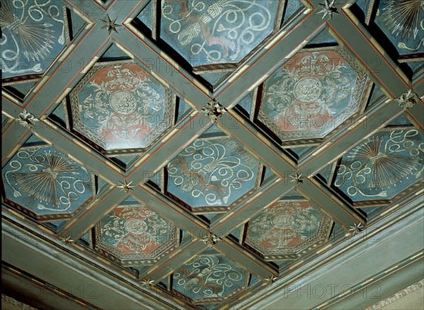 ARTESONADO CON YUGO,FLECHAS Y EL LEMA DE LOS REYES CATOLICOS
ZARAGOZA, ALJAFERIA-CORTES ARAGON
ZARAGOZA
This image is not downloadable. Contact us for the high res.