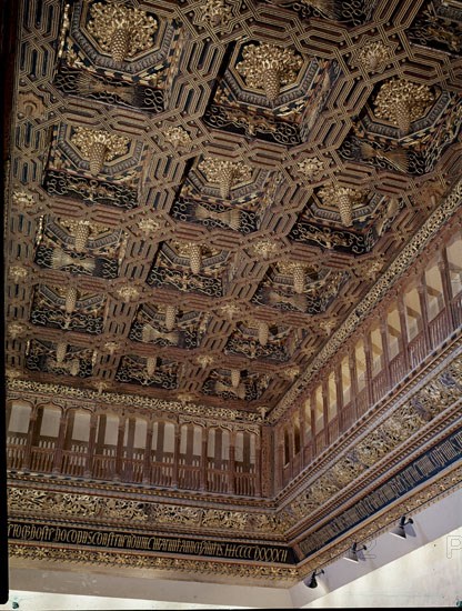 CAMARA REAL-DETALLE DEL ARTESONADO
ZARAGOZA, ALJAFERIA-CORTES ARAGON
ZARAGOZA
This image is not downloadable. Contact us for the high res.