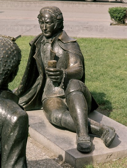 Monument dedicated to Goya - Man - Detail