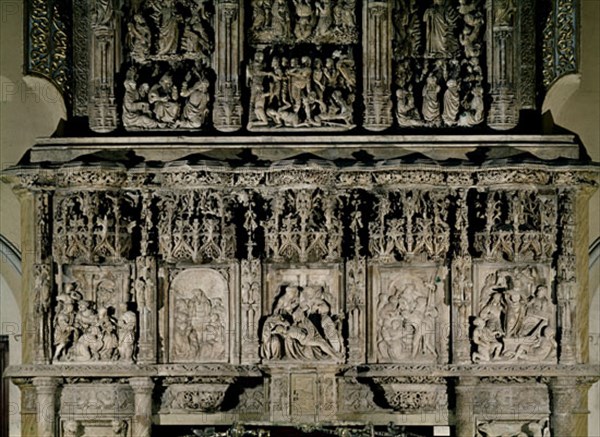 GIL MORLANES EL VIEJ
RETABLO DE ALABASTRO PROCEDE DE MONTEARAGON
HUESCA, CATEDRAL
HUESCA