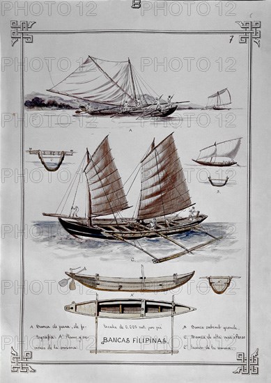 MONLEON RAFAEL 1853/1900
BANCAS FILIPINAS -
MADRID, MUSEO NAVAL LAMINAS
MADRID