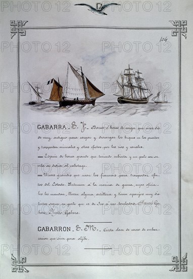 MONLEON RAFAEL 1853/1900
GABARRA Y GABARRON
MADRID, MUSEO NAVAL LAMINAS
MADRID