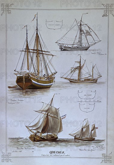 MONLEON RAFAEL 1853/1900
QUECHE SUECO, DANES, INGLES Y HOLANDES S XIX
MADRID, MUSEO NAVAL LAMINAS
MADRID