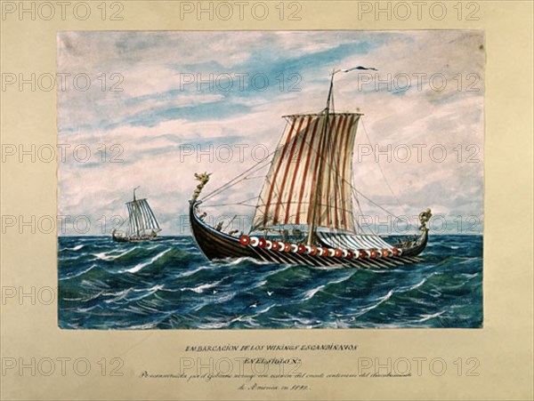 Monleon, Scandinavian primitive boats of Vikings