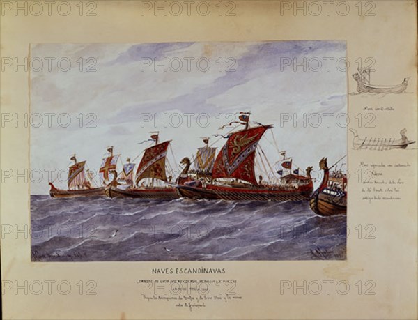 Monleon, Scandinavian primitive boats of Vikings