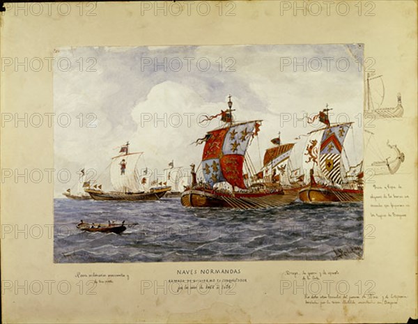 Monleon, Navires normands de l'armée de Guillaume le Conquérant