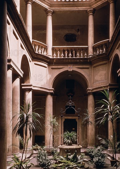 BORROMINI FRANCESCO 1599/1667
*CLAUSTRO- 1634/1640
ROMA, IGLESIA DE SAN CARLOS 4 FUENTES
ITALIA