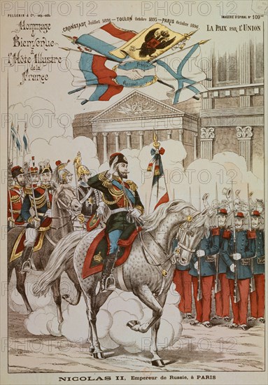 *GRABADO-NICOLAS II EMPERADOR DE RUSIA EN PARIS OCTUBRE DE 1896
PARIS, BIBLIOTECA NACIONAL
FRANCIA