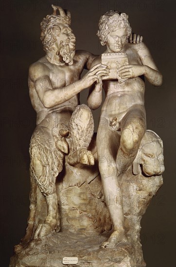 *PAN ENSEÑA A DAFNI A TOCAR LA SIRINGA
NAPOLES, MUSEO SAN MARTINO
ITALIA