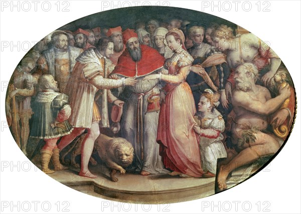*BODA DE CATALINA DE MEDICIS CON ENRIQUE II DE FRANCIA EN 1533
FLORENCIA, PALACIO VECCHIO
ITALIA