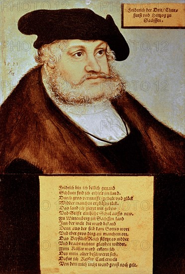 CRANACH
*FEDERICO DE SAJONIA ELECTOR DE BRANDEBURGO
FLORENCIA, GALERIA DE LOS UFFIZI
ITALIA