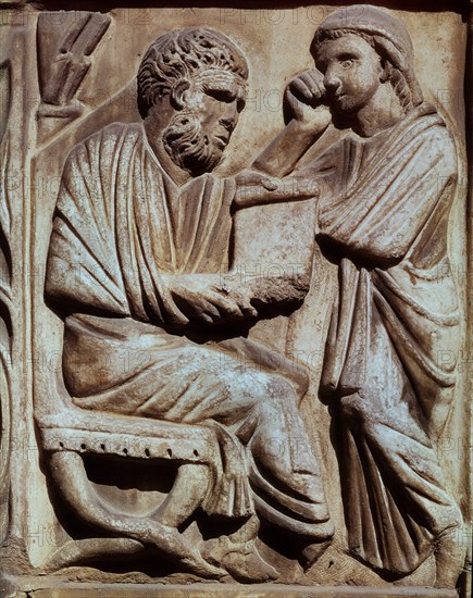 *LA VERDAD DE LA FILOSOFIA-DET SARCOFAGO CRISTIANO
ROMA, PALACIO RONDANINI
ITALIA
This image is not downloadable. Contact us for the high res.