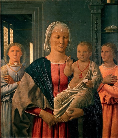 FRANCESCA PIERO DE 1420/92
*VIRGEN CON NINO
URBINO, GALERIA N DELLE MARCHE
ITALIA