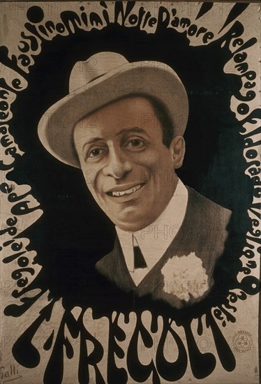 Poster with head of Leopoldo Fregoli