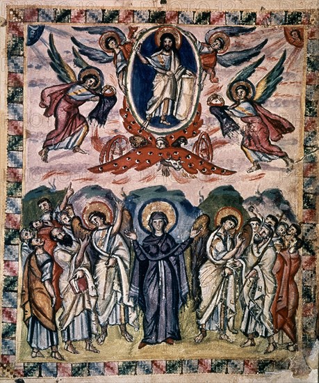 Biblical scene: Ascension of Jesus