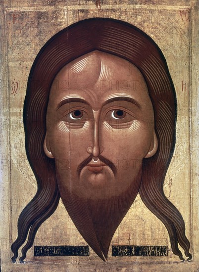 ESCUELA DE NOVGOROD
*ICONO DE LA FAZ DE CRISTO S XVI
MOSCU, GALERIA TRETJAKOV
RUSIA