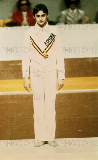 Romanian gymnast Nadia Comaneci, 1976