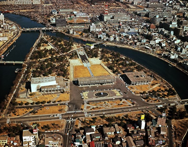 Vue aérienne de Hiroshima