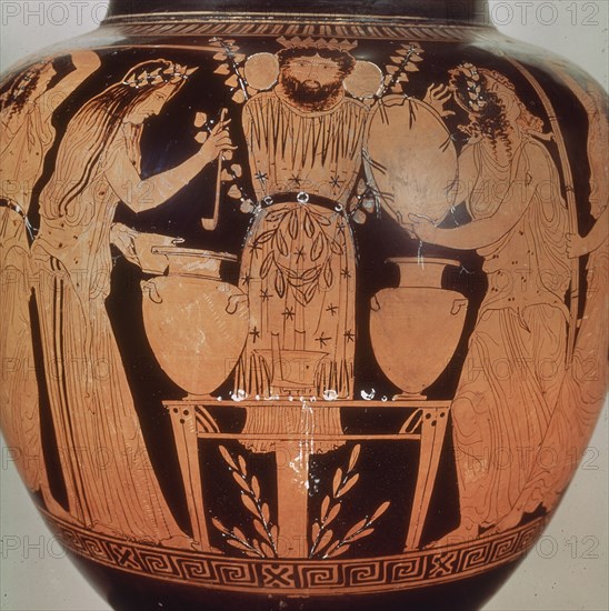 *MENADE EN TORNO AL IDOLO DE DIONISIO -VASIJA-
NAPOLES, MUSEO ARQUEOLOGICO NACIONAL
ITALIA
This image is not downloadable. Contact us for the high res.