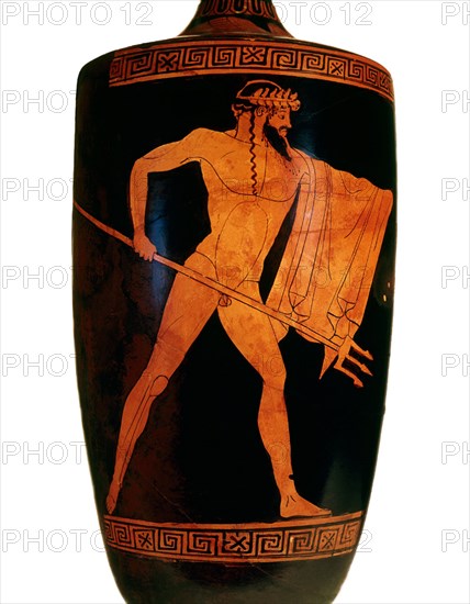 *POSEIDON FIGURA DE UN LEKYTOS - SIGLO V AC
PALERMO, MUSEO NACIONAL SICILIA
ITALIA
This image is not downloadable. Contact us for the high res.