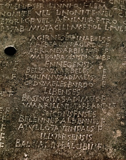 *BRONCE DE ASCOLI-DECRETO DE POMPEYO STRABONE PARA CABALLEROS ESPAÑOLES
ROMA, MUSEO CAPITOLINO
ITALIA
This image is not downloadable. Contact us for the high res.