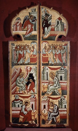 ESCUELA DE MOSCU
*DIPTICO CERRADO-ARTE RUSO-S XVI
MOSCU, GALERIA TRETJAKOV
RUSIA