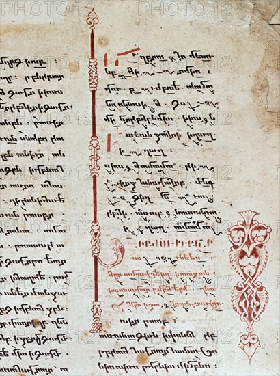 *SALMO CON NOTAS MUSICALES DE MANUSCRITO ARMENIO
VENECIA, ISLA SAN LAZARO
ITALIA
This image is not downloadable. Contact us for the high res.